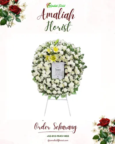 Krans Bunga Duka Cita di Ngunut